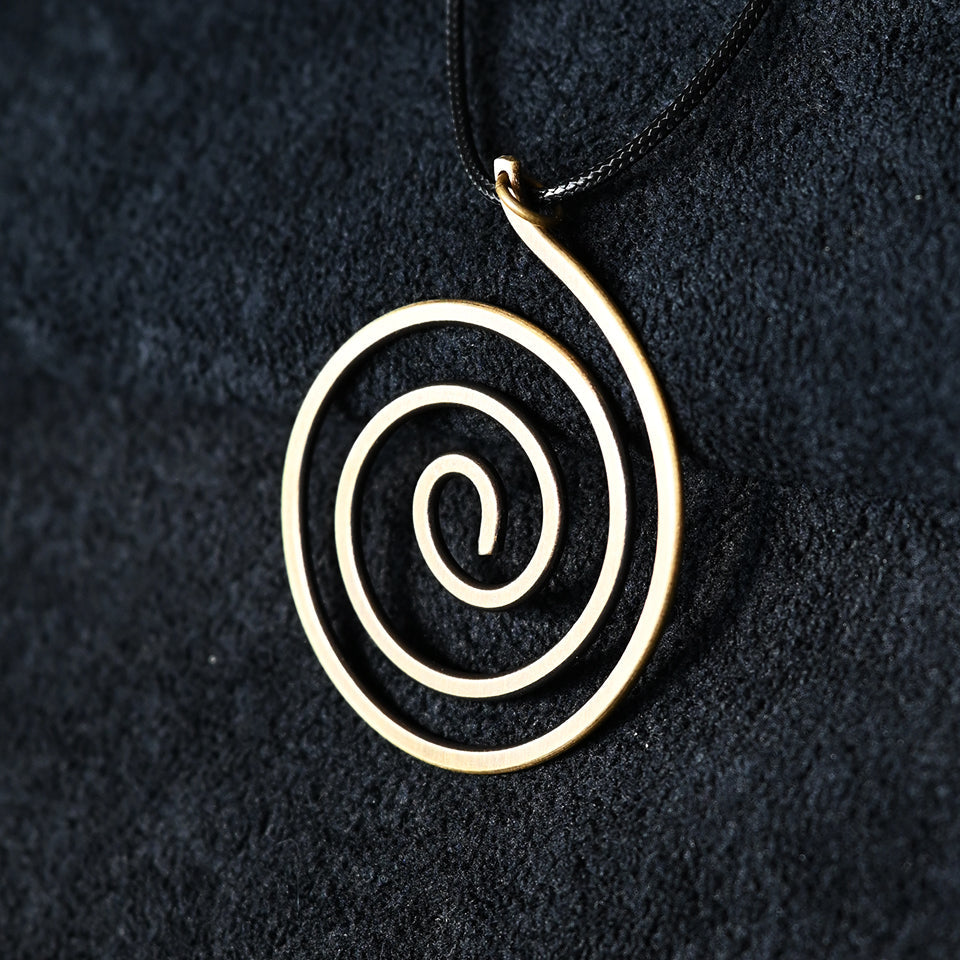 Brass Spiral - Pendant