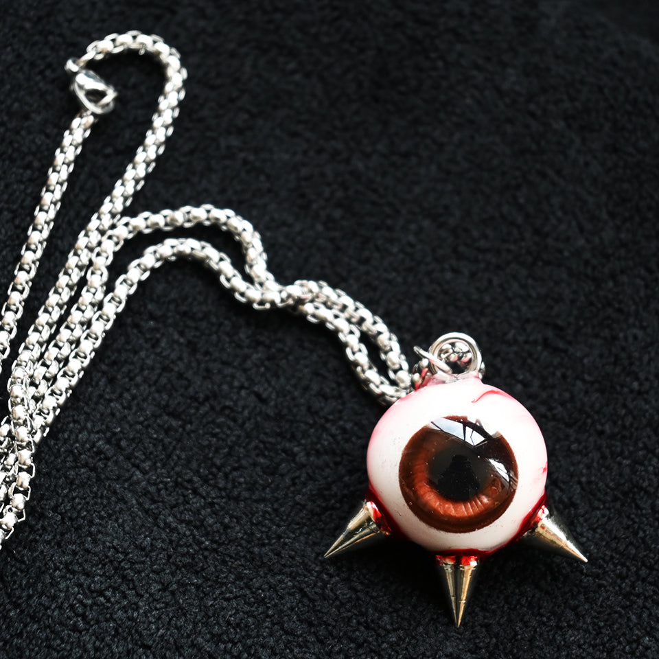 Thorned Single Eyeball - Necklace