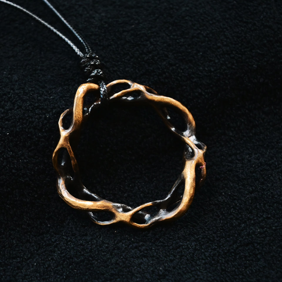 Hollow Wheel Brass - Pendant