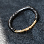 Wrapped Brass Bar - Single Wrap Bracelet