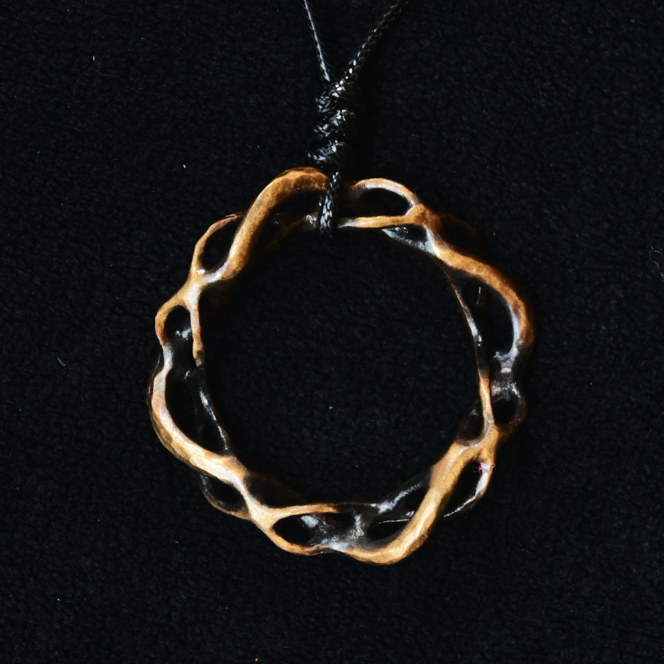 Hollow Wheel Brass - Pendant