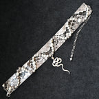 Wide Pearl Wave - Choker