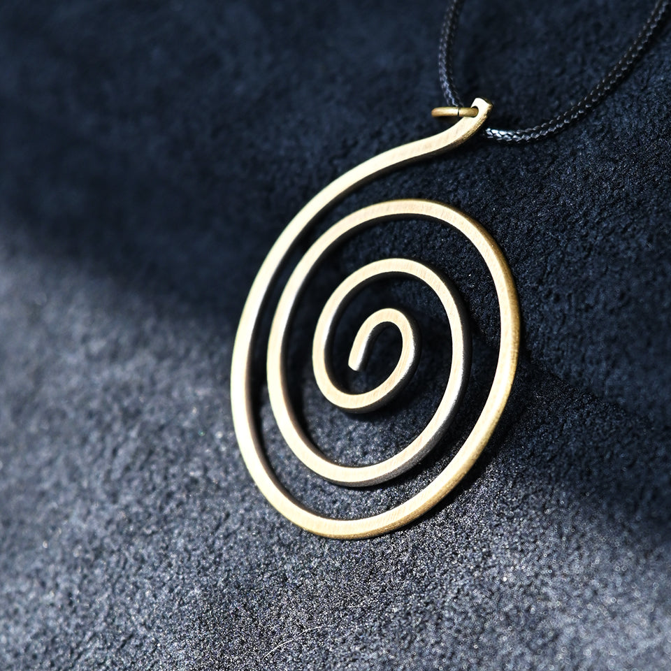 Brass Spiral - Pendant