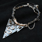 Diamond Form Collage - Double Wrap - Necklace