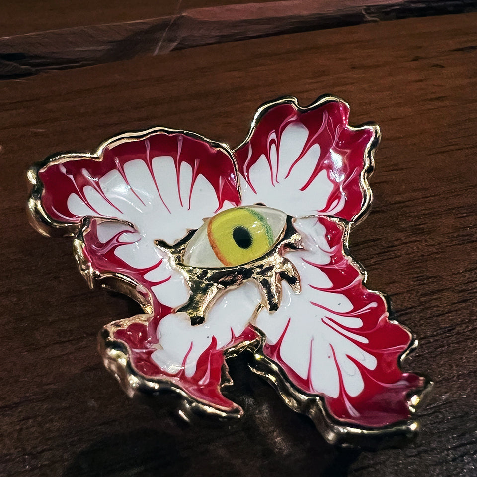 Blood Moon Flower - Brooch
