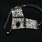 Diamond Form Collage - Silver - Necklace