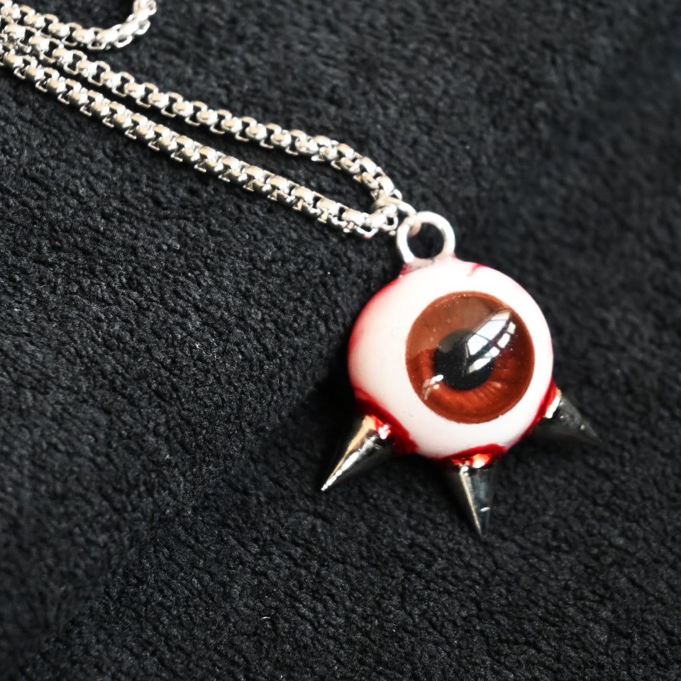 Thorned Single Eyeball - Necklace