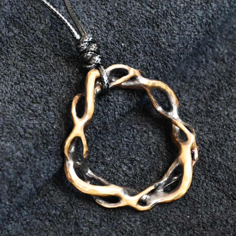 Hollow Wheel Brass - Pendant