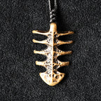Fishbone Brass - Pendant