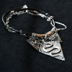 Diamond Form Collage - Double Wrap - Necklace