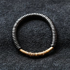 Wrapped Brass Bar - Single Wrap Bracelet