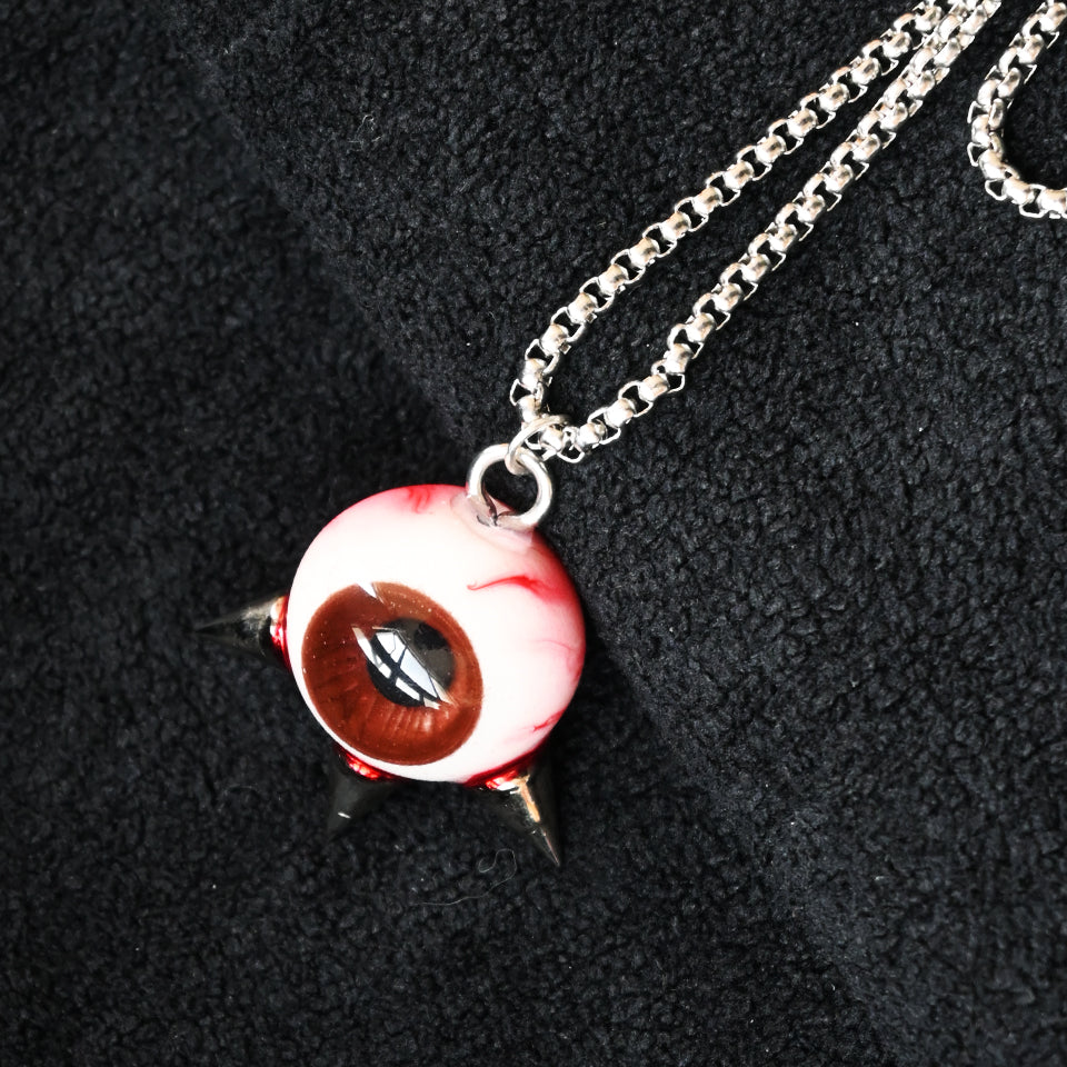 Thorned Single Eyeball - Necklace