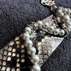 Wide Pearl Wave - Choker