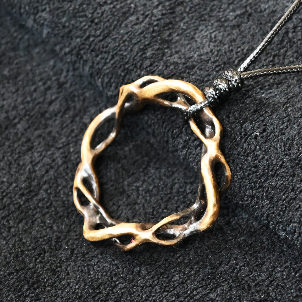 Hollow Wheel Brass - Pendant