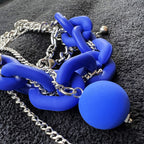 Entwined: Blue & Silver - Necklace