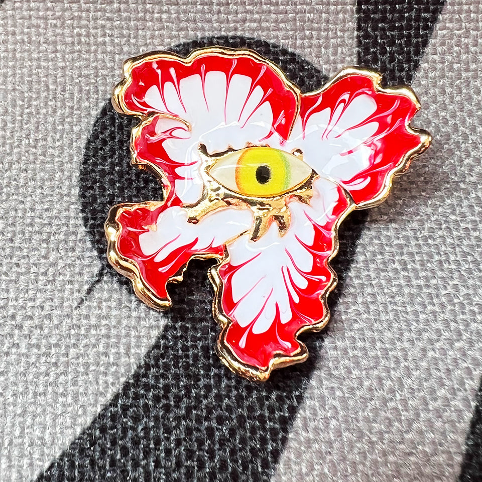 Blood Moon Flower - Brooch