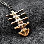 Fishbone Brass - Pendant