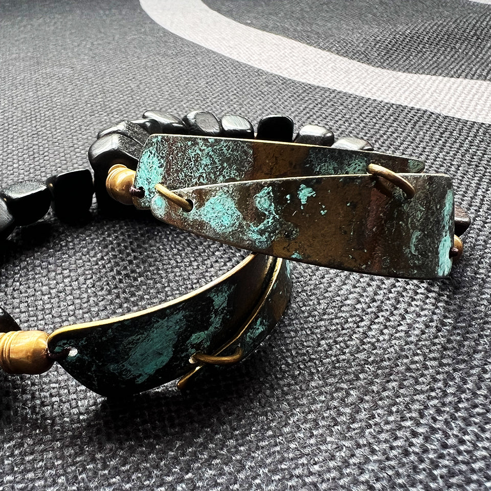 Bronze Fragments - Single Wrap Bracelet