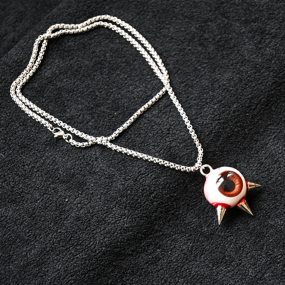 Thorned Single Eyeball - Necklace