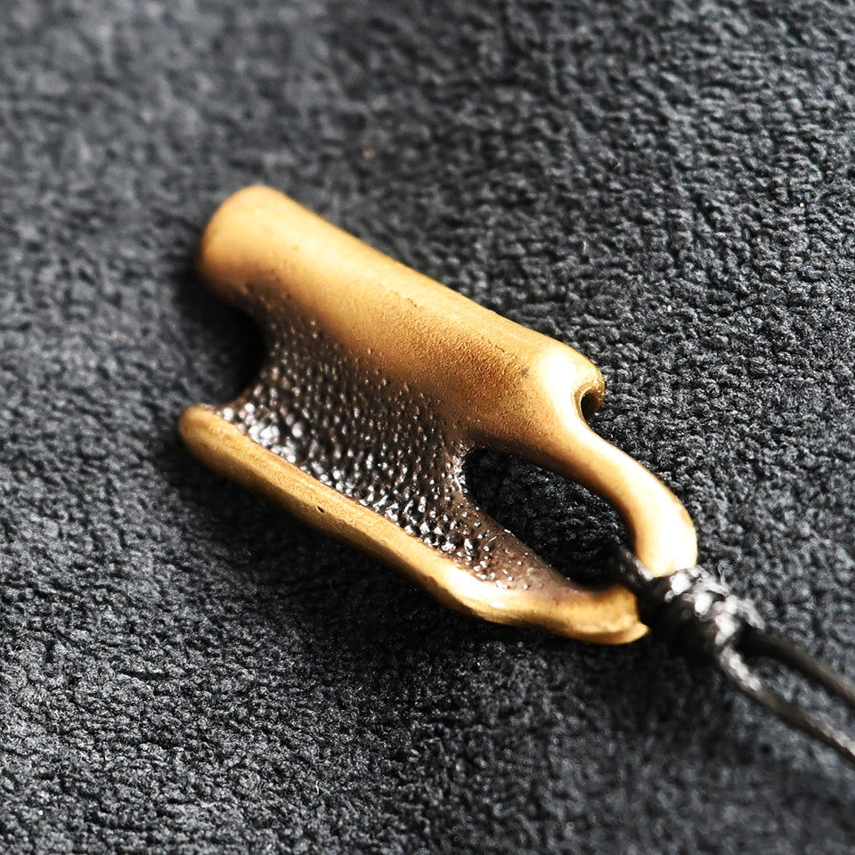 Fractured Form Brass - Pendant