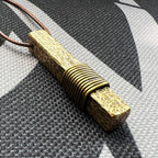 Wrapped Brass Bar - Pendant