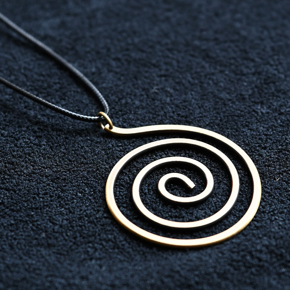 Brass Spiral - Pendant
