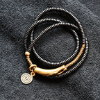 Cracked Brass - Triple Wrap Bracelet