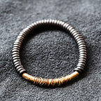 Wrapped Brass Bar - Single Wrap Bracelet