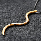 Brass S-Curve - Pendant