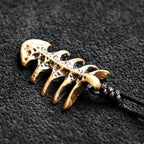 Fishbone Brass - Pendant
