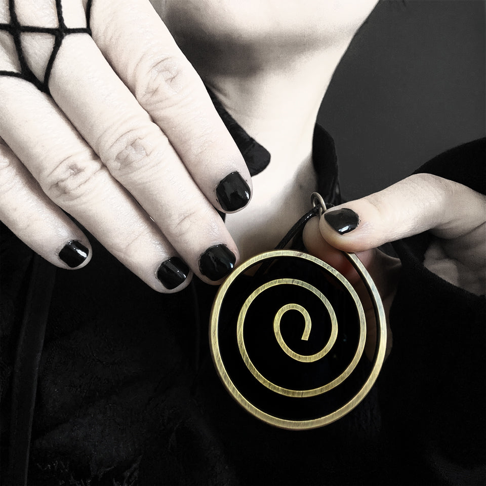Brass Spiral - Pendant