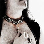 Wide Pearl Wave - Choker