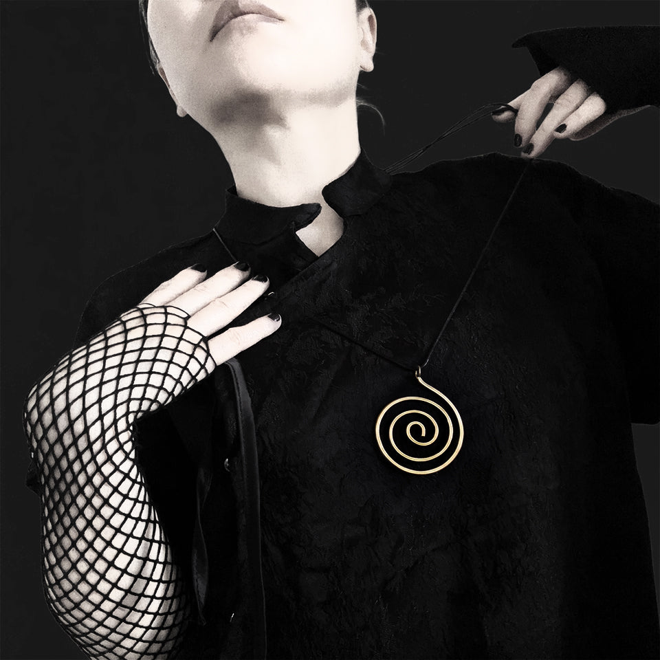 Messingspirale - Anhänger