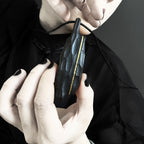 I-Shaped Ebony Wood with Brass Line - Pendant