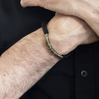 Wrapped Brass Bar - Single Wrap Bracelet