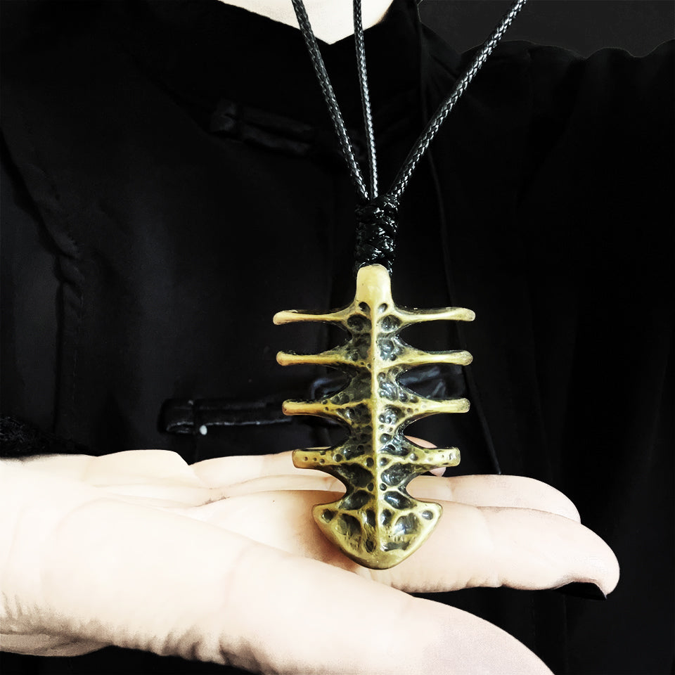Fishbone Brass - Pendant